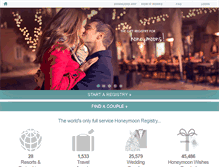 Tablet Screenshot of honeymoonwishes.com